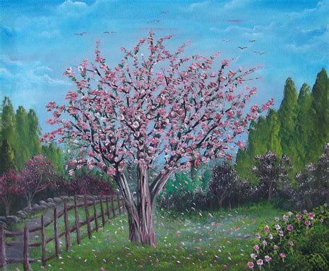 Spring Tree Painting by Bruno Patriarca