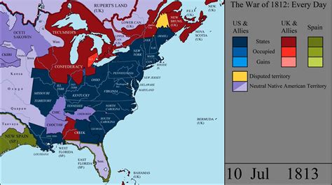 Map: Every Day of the War of 1812 - The Sounding Line