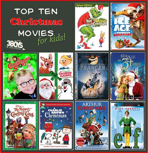 Top 10 Christmas Movies List (for Kids) | Kids christmas movies ...