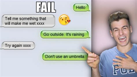 Hilarious Responses To Flirty Text Messages - YouTube