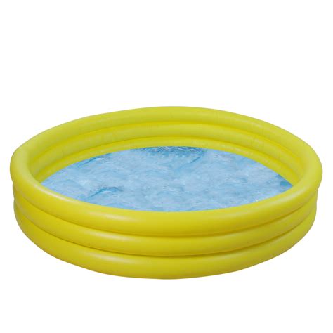 Pool Central 48" Inflatable Round Children's Swimming Pool - Yellow ...