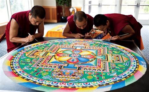 Tibetan Monks Painstakingly Create Incredible Mandalas Using Millions of Grains of Sand ...