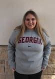 Nike Georgia Bulldogs Club Fleece Arch Sweatshirt - Grey