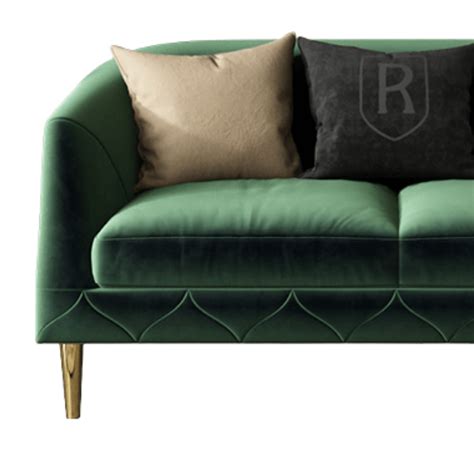 Emerald 2-Seater Green Velvet Sofa | Elegant Interior