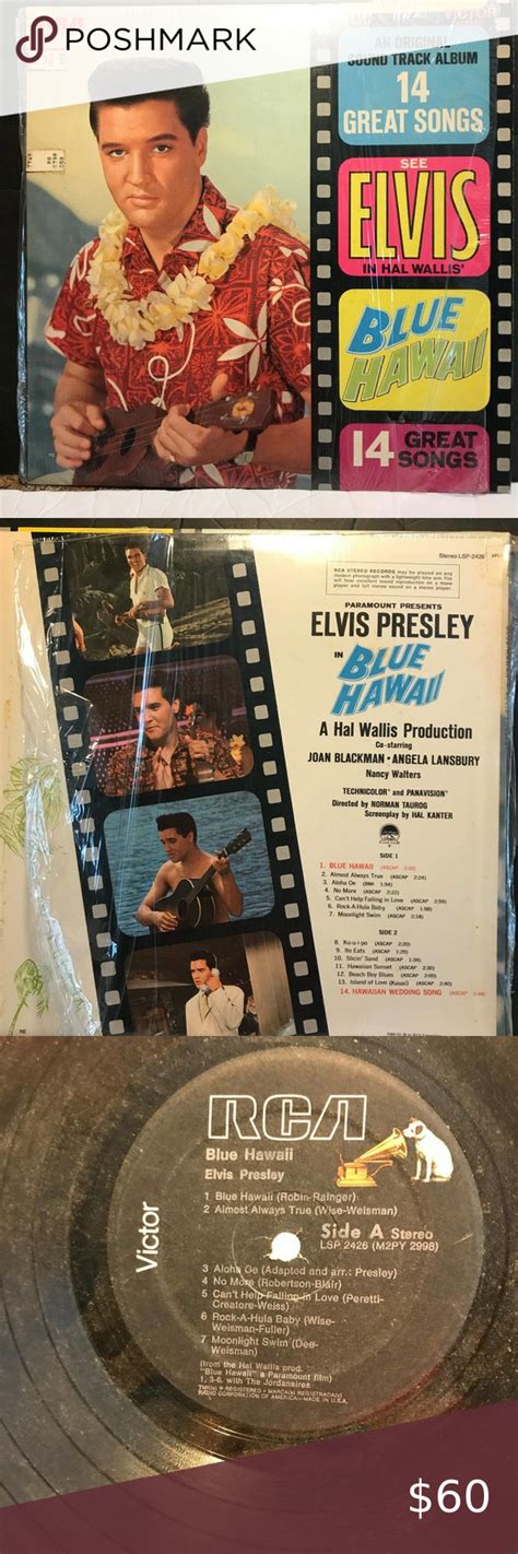 Elvis Presley Blue Hawaii 14 Great Songs RCA | Greatest songs, Elvis ...