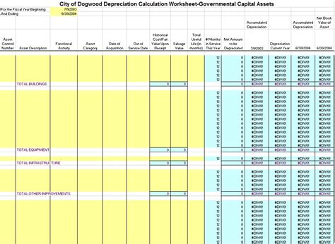 9 Free Depreciation Schedule Templates in MS Word and MS Excel