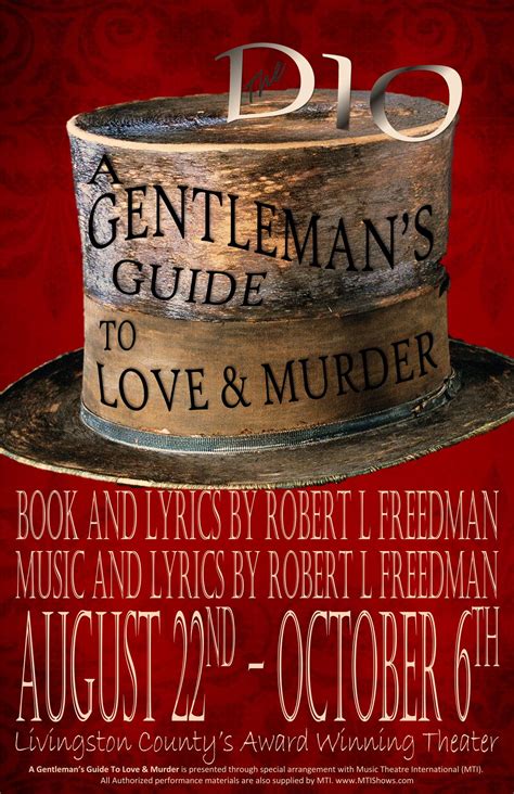 “Everything old is new again.” The Dio’s production of A Gentleman’s Guide to Love and Murder ...