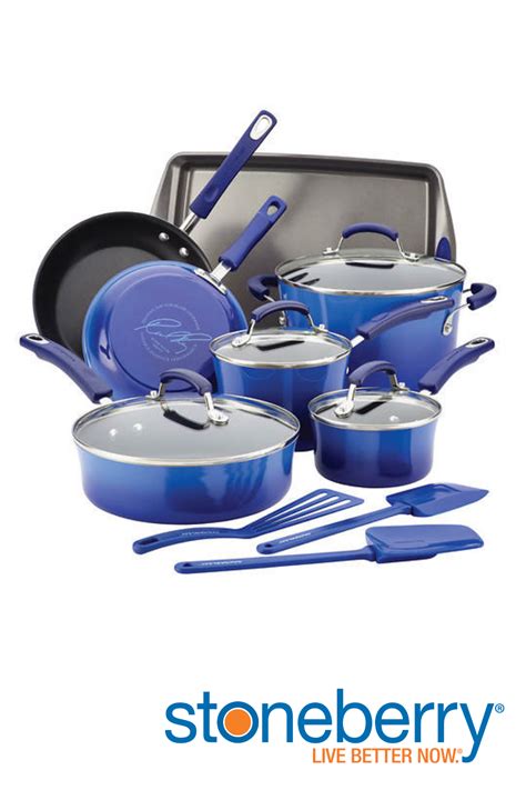 Rachael Ray 14-Pc. Cookware Set | Cookware set, Cookware, Rachael ray