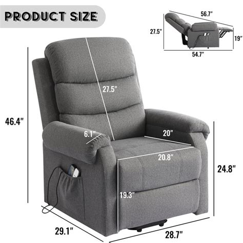 Ebern Designs Upholstered Heated Massage Chair & Reviews | Wayfair