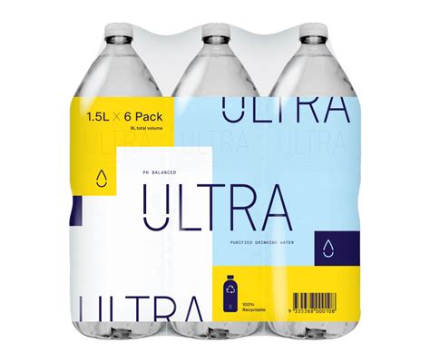 ULTRA 600ml Purified Drinking Water PET 12 Pack - Nu-Pure Beverages