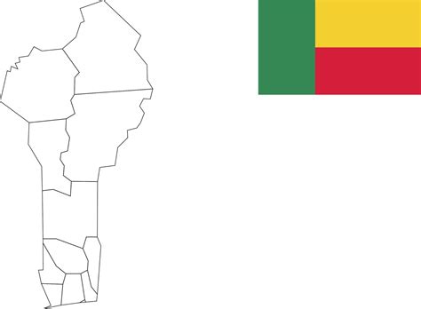 map and flag of Benin 10199524 Vector Art at Vecteezy