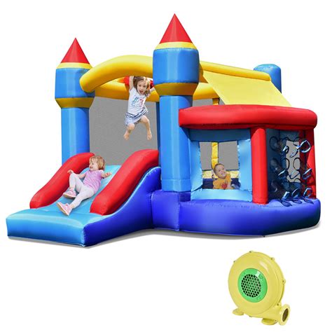 Costway Inflatable Bounce House Castle Slide Bouncer Shooting Net | Walmart Canada