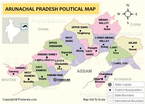 Arunachal Pradesh | Map of Arunachal Pradesh, India | District Map of Arunachal Pradesh ...