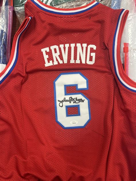 Julius "Dr.J" Erving signed jersey - sports collectibles and memorabilia