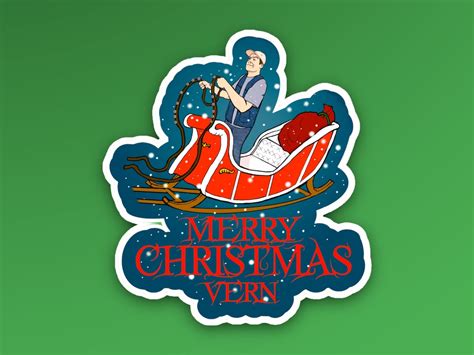 Ernest Saves Christmas Sticker Merry Christmas Vern - Etsy