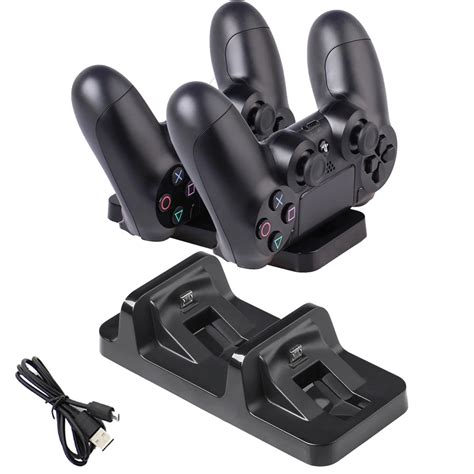 for ps4 charging stand Dual USB Charger Gaming Controller Charging Dock Stand Station for PS4 ...