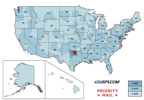 Usps Priority Mail Zones Map