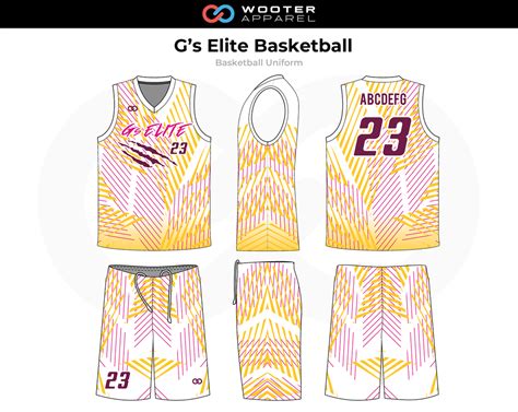 G's Elite Basketball Yellow, Gold, Maroon, Magenta, White Custom ...