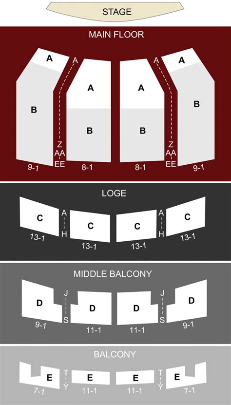 Embassy Theatre, Fort Wayne, IN - Seating Chart & Stage - Fort Wayne ...