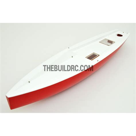 39" RC EP Carbon Fiber Yacht Sailing Boat Hull - white/red – LittoHot