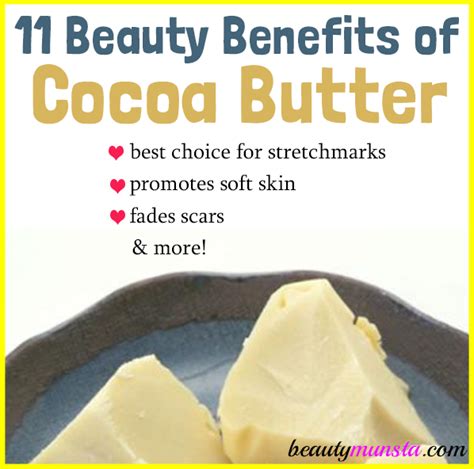 10 Delicious Beauty Benefits of Cocoa Butter - beautymunsta - free natural beauty hacks and more!