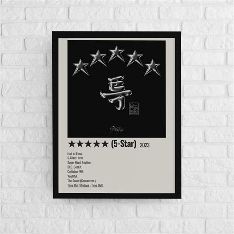 Stray Kids 5 Star Poster Straykids Wall Decorskz Wall Art - Etsy