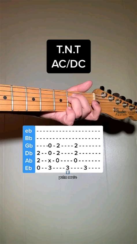 Ac dc tnt guitar tab guitar riffs how to play guitar – Artofit