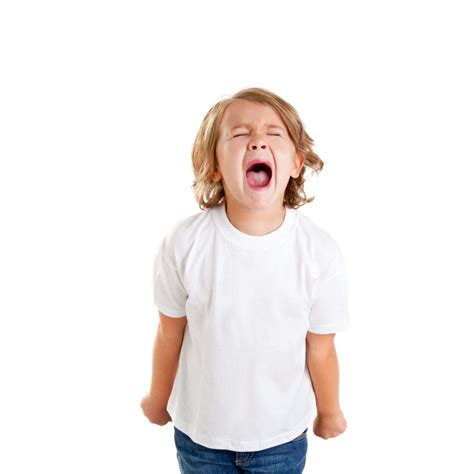 children kid screaming expression on white - Sensory Stepping Stones