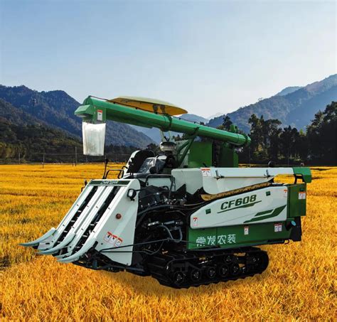 Rice Wheat Corn Seed Track Type Combine Soybean Wheeled Harvester with Creeper - Harvester ...