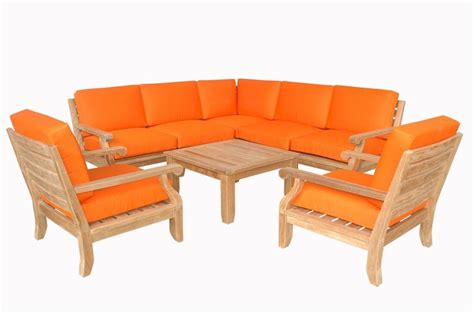 Anderson Teak | Riviera Luxe Modular 8-pc Deep Seating Set |SET-94 ...