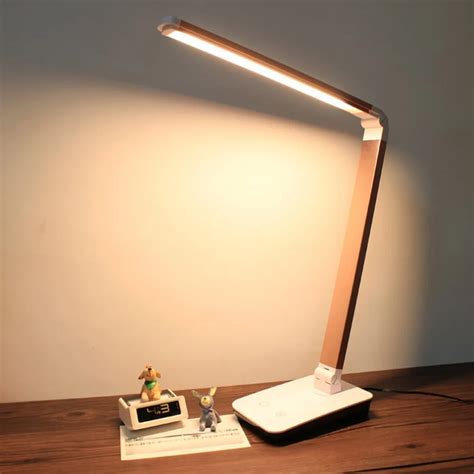 Foldable 4 level Dimmable Touch Desk Lamp LED Table Light Touch Sensitive Controller UK Plug 4 ...