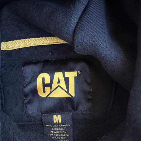 Cat Caterpillar Machinery Hoodie •Great condition... - Depop