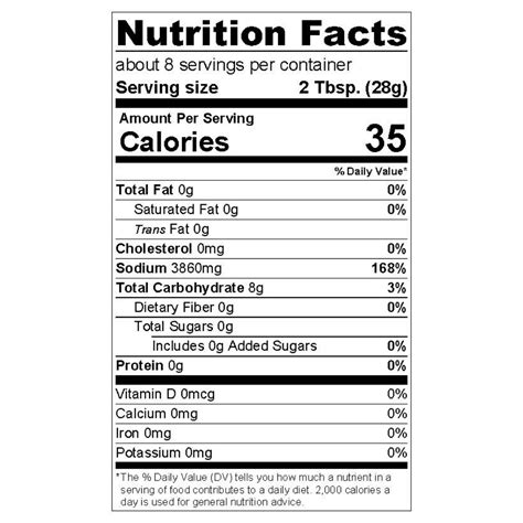 Nutrition In Cream Of Tartar - Nutrition Pics