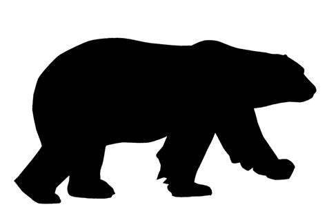 Polar bear American black bear Brown bear Clip art - animal silhouettes ...