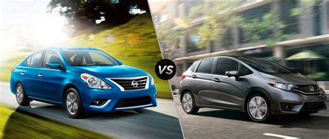 Nissan versa hatchback vs honda fit