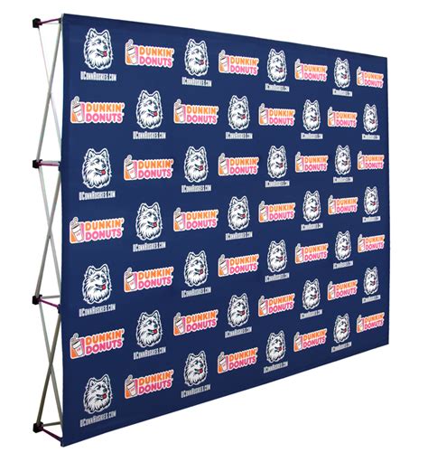 Custom Media, Press, and Trade Show Backdrops: New England Flag & Banner