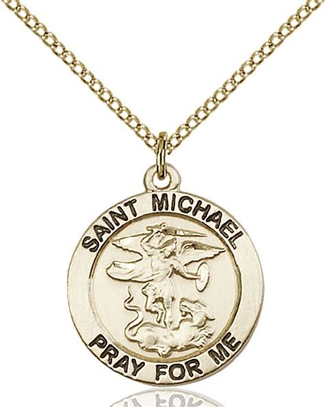 St Michael the Archangel Medal - 14 Karat Gold Filled - Medium ...