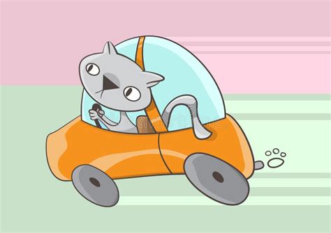 Cute Cat Cartoon Driving Car Stock Illustrations – 65 Cute Cat Cartoon Driving Car Stock ...