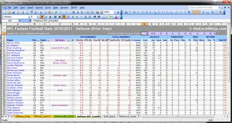 Football Statistics Excel Spreadsheet — db-excel.com