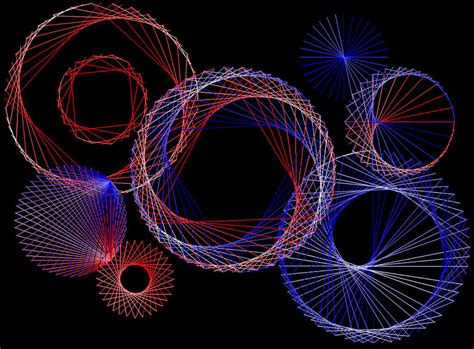 Digital string art circles by terhesati on DeviantArt