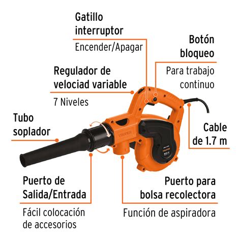 Sopladora/Aspiradora eléctrica 800 W, Truper, Sopladoras, 102415