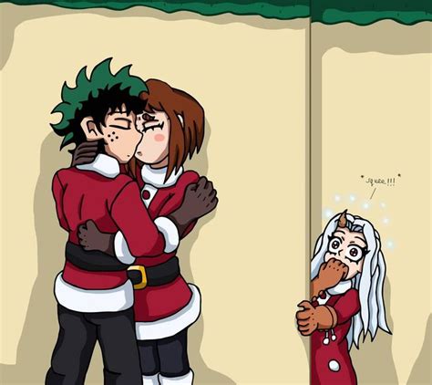 IzuOcha Xmas Kiss by edCOM02 on DeviantArt | My hero academia manga ...