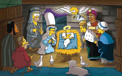 holidays, Christmas, Simpsons, Homer, Batr, Jesus