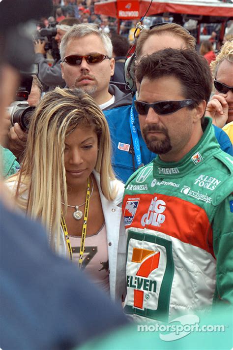 Michael Andretti with wife Leslie at Indy 500