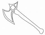 HATCHET COLORING sketch template