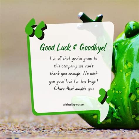 Goodbye And Good Luck Messages For Colleagues