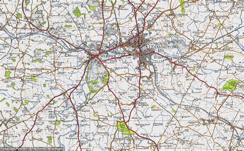 Historic Ordnance Survey Map of Heathcote, 1946