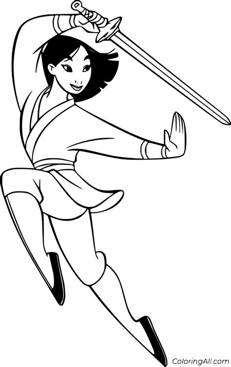 Mulan Coloring Pages (66 Free Printables) - ColoringAll