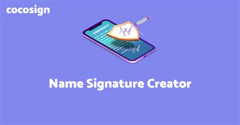 Name Signature Generator 2022 (with 25+ Samples) | CocoSign