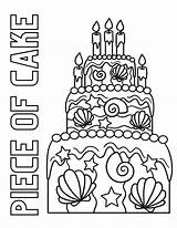 Cake Coloring Pages sketch template